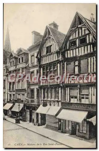 Cartes postales Caen Maisons de la Rue Saint Pierre