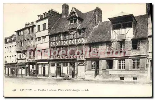 Cartes postales Lisieux Vieille Maisons Place Victor Hugo