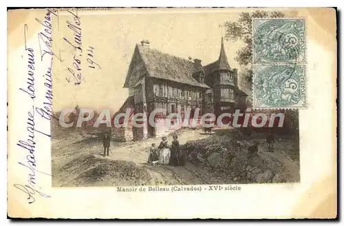 Cartes postales Manoir de Belleau Calvados XVI siecle