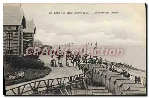 Ansichtskarte AK Luc sur Mer Calvados Terrasse du Casino