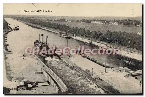 Cartes postales Canal de Caen a La Mer