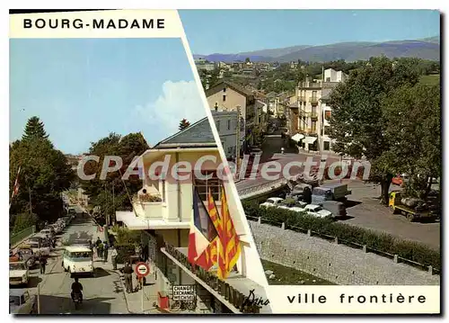 Moderne Karte Bourg Madame ville frontiere