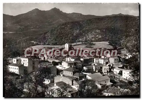 Moderne Karte Le Perthus PO Frontiere d'Espagne Vue generale et Pic de St Christophe