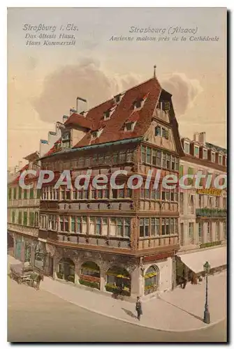 Ansichtskarte AK Strasbourg Alsace Ancienne maison pres de la Cathedrale