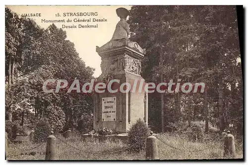 Cartes postales L'Alsace Strasbourg Monument du General Desaix Desaix Denkmal