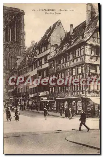 Ansichtskarte AK Strasbourg Rue Merciere