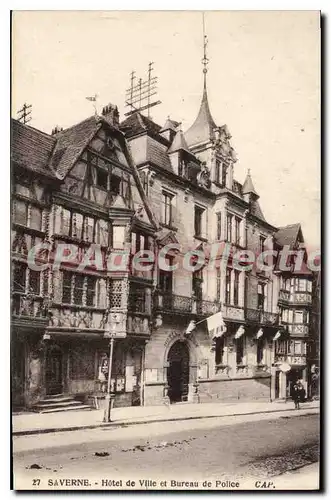 Cartes postales Saverne Hotel de Ville et Bureau de Police