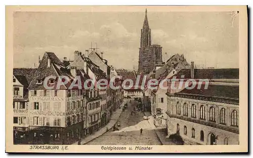 Cartes postales Strassburg Goldglessen u Munster