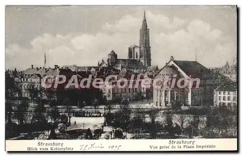 Cartes postales Strasbourg Vue prise de la Place Imperiale