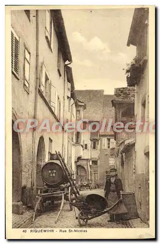 Cartes postales Riquewihr Rue St Nicolas