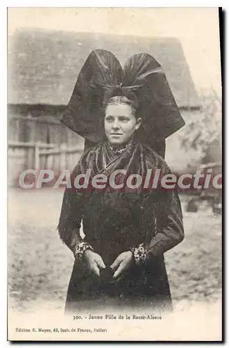 Cartes postales Jeune Fille de la Basse Alsace