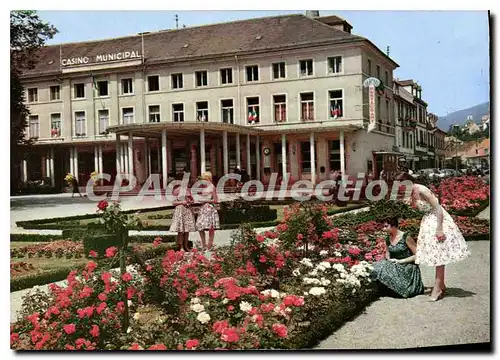 Cartes postales moderne Niederbronn les bains Bas Rhin Casino Municipal et Source Romaine