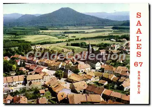 Moderne Karte Saales Vue generale aerienne 1967