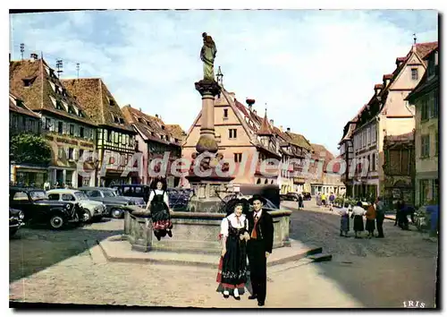 Cartes postales moderne La place du march� � Obernai