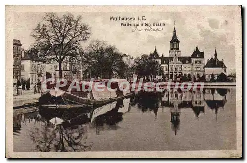 Cartes postales Mulhausen Partie am alten Bassin