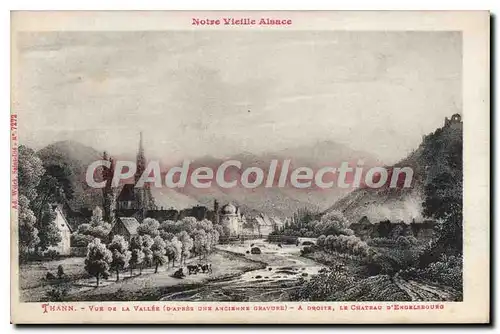 Cartes postales Thann Vue de la Vallee ch�teau d'engelsbourg