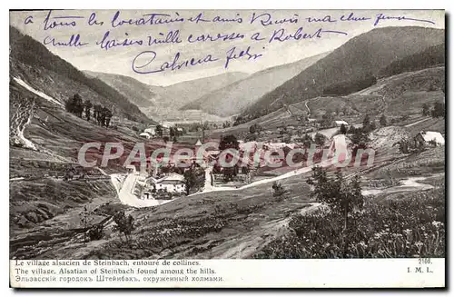 Cartes postales Le Village alsacien de Steinbach entoure de collines
