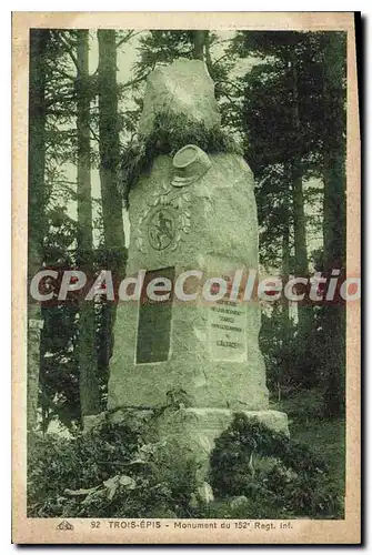 Ansichtskarte AK Trois Epis Monument du 152�me r�giment d'infanterie