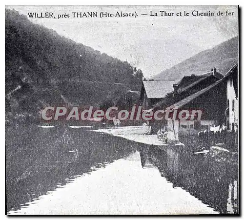 Cartes postales Willer pres Thann La Thur et le Chemin de fer