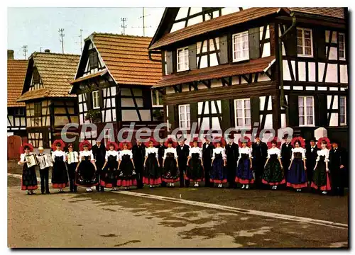 Cartes postales moderne Les Coquelicots de Geispolsheim Groupe folklorique alsacien