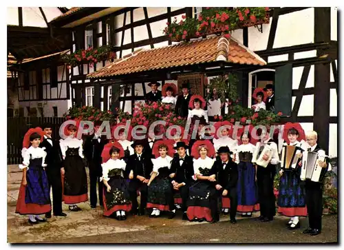 Cartes postales moderne Les Coquelicots de Geispolsheim Groupe folklorique alsacien