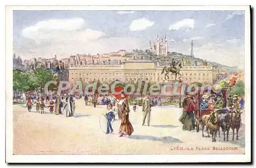 Cartes postales Lyon La Place Bellecour