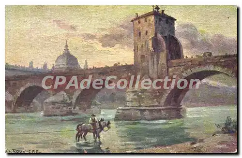 Cartes postales Lyon Ancien Le Pont de la Guillotiere et sa Redoute