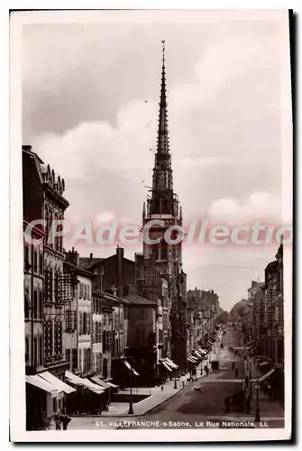 Cartes postales Villefranche s Saone La Rue Nationale