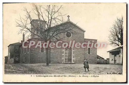 Ansichtskarte AK Collonges au Mont d'Or Rhone Le Bourg L'Eglise