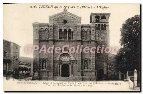 Ansichtskarte AK Couzon au Mont d'Or Rhone L'Eglise