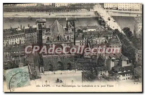 Ansichtskarte AK Lyon Vue Panoramique La Cathedrale et le pont Tilsitt