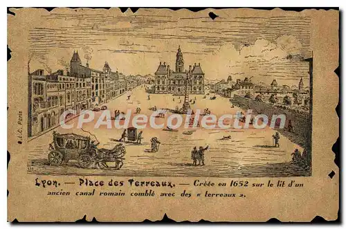 Cartes postales Lyon Place des Terreaux