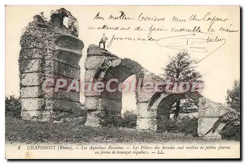 Cartes postales Chaponost Rhone Les Aquedues Romains