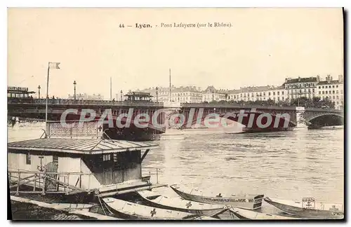 Cartes postales Lyon Pont Lafayette sur Le Rhone