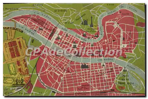 Cartes postales Lyon Vue generale