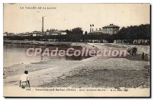 Cartes postales Neuville sur Saone Rhone Quai Armand Barbes