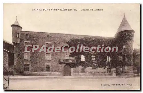 Cartes postales Saint Foy l'Argentierre Rhone Facade du Chateau