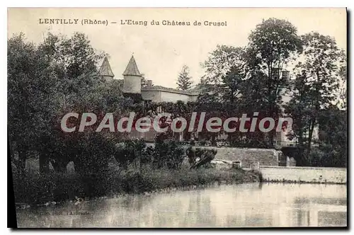 Ansichtskarte AK Lentilly Rhone L'Etang du Chateau de Crusol