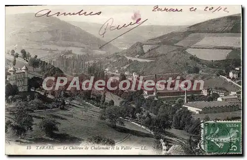 Cartes postales Tarare Le Chateau de Chalamont et la Vallee
