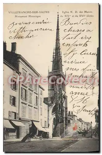 Cartes postales Villefranche sur Saone Monument Historique