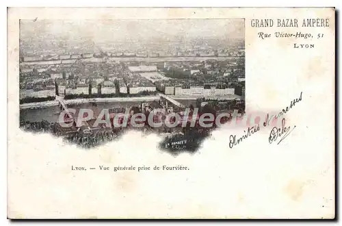 Cartes postales Lyon Vue generale prise de Fourviere