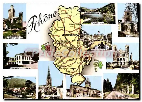 Cartes postales moderne Rhone Villefranche