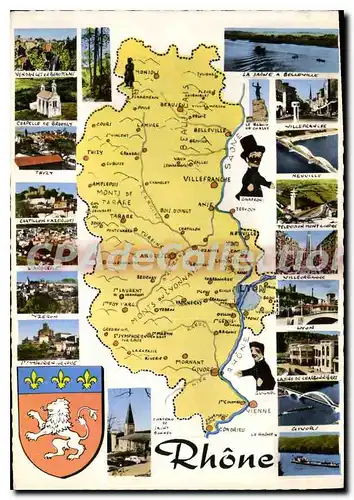 Cartes postales moderne Departement du Rhone