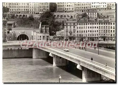 Moderne Karte Lyon Rhone Tunnel Routier de la Croix Rousse