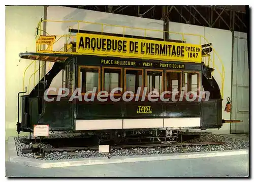 Cartes postales moderne Tramway � Chevaux 1880 1899 Musee Henri Malartre Ville de Lyon tramway hippomobile