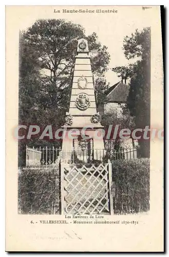 Ansichtskarte AK Villersexel Monument commemoratif 1870 1871 Les Environs de Lure