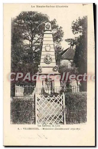 Cartes postales Villersexel Monument commemoratif 1870 1871 Les Environs de Lure