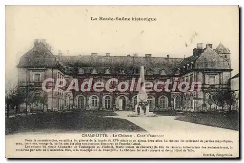 Cartes postales Champlitte Le Chateau Cour d'honneur