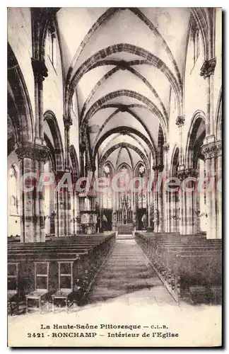 Cartes postales Ronchamp Interieur de l'Eglise