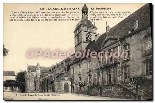Cartes postales Luxeuil les Bains Le Presbytere